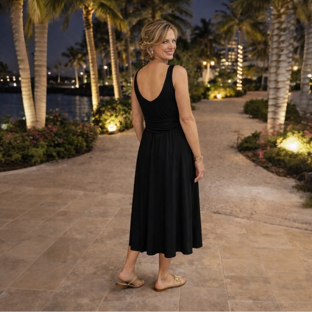 Ruched-waist, Little Black Dress